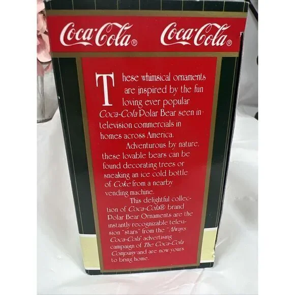 1998 COCA-COLA POLAR BEAR COLLECTION ORNAMENT - Bear Coke Machine - - Picture 6 of 12